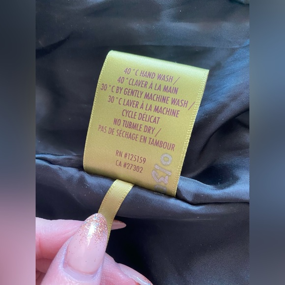 Soia & Kyo black nylon rain coat goth lightweight jacket - Picture 8 of 10